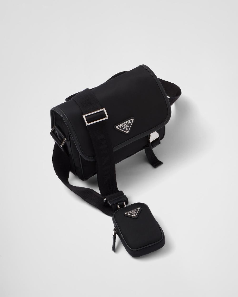 Prada Bandolera De Re-Nylon Y Piel Saffiano