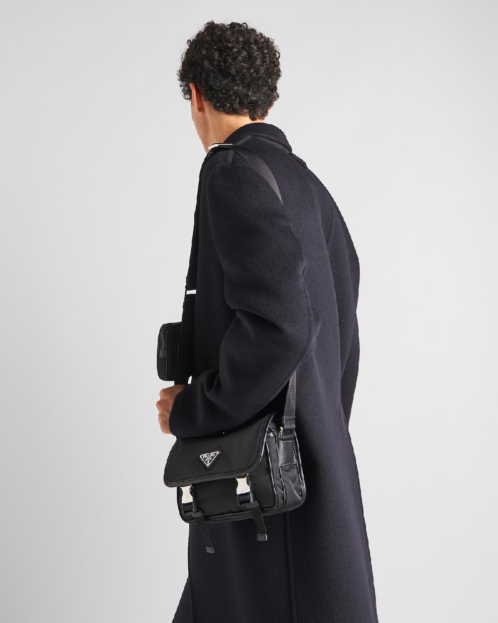 Prada Bandolera de Re-Nylon y piel Saffiano