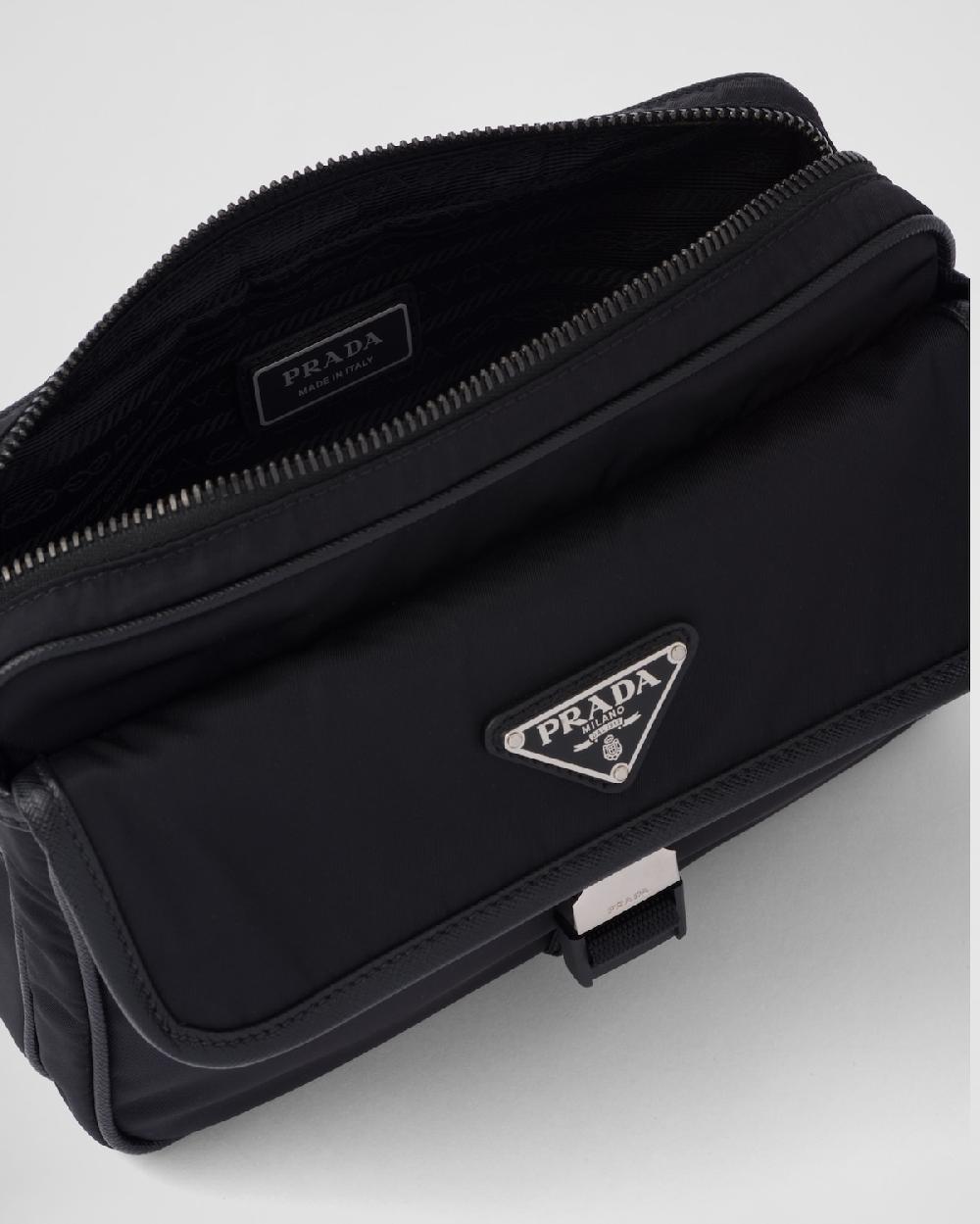 Prada Bandolera De Re-Nylon Y Piel Saffiano