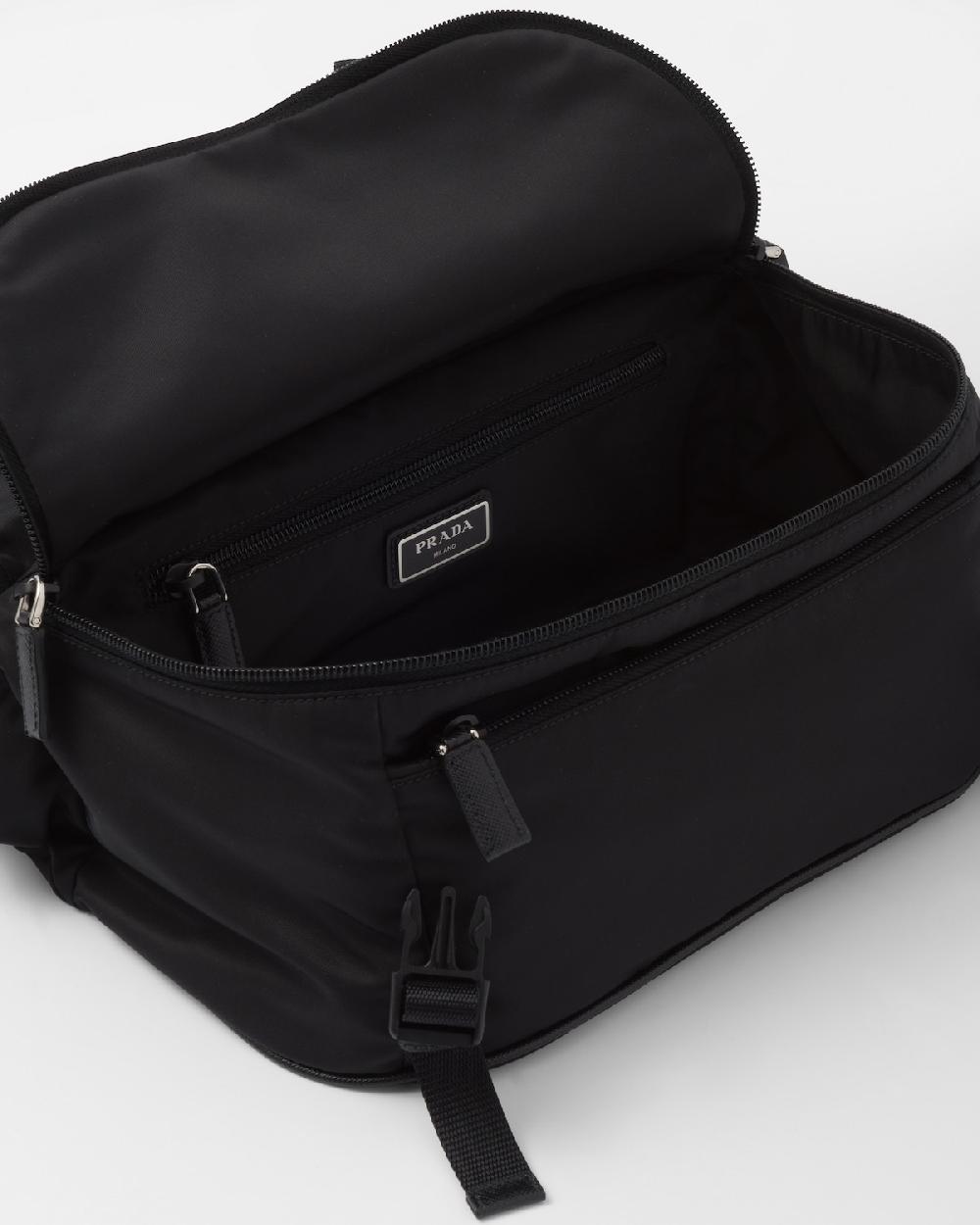 Prada Bandolera De Re-Nylon Y Piel Saffiano