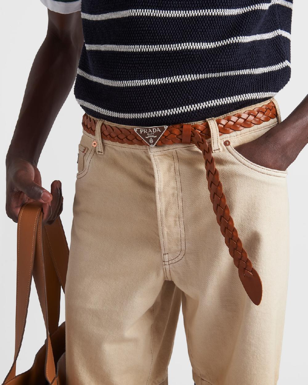 Prada Bermudas De Bull Vaquero Desgastado