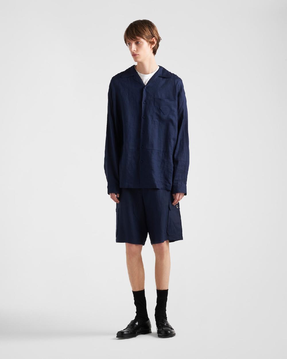 Prada Bermudas de lino