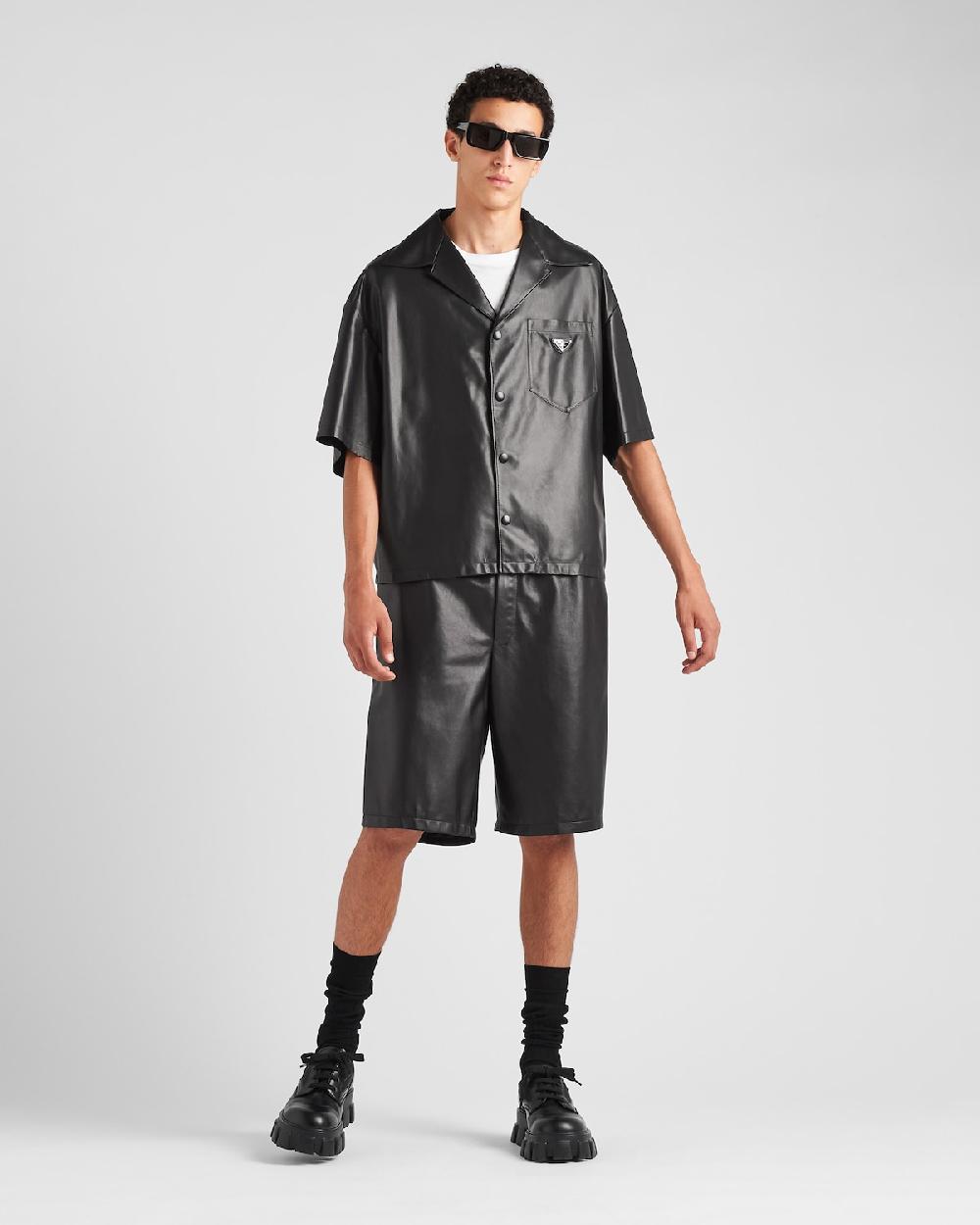 Prada Bermudas de napa