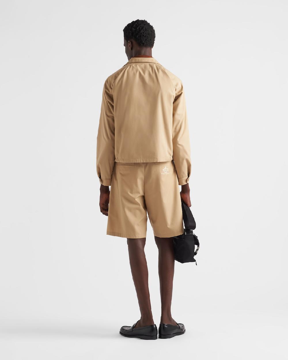 Prada Bermudas De Popelín