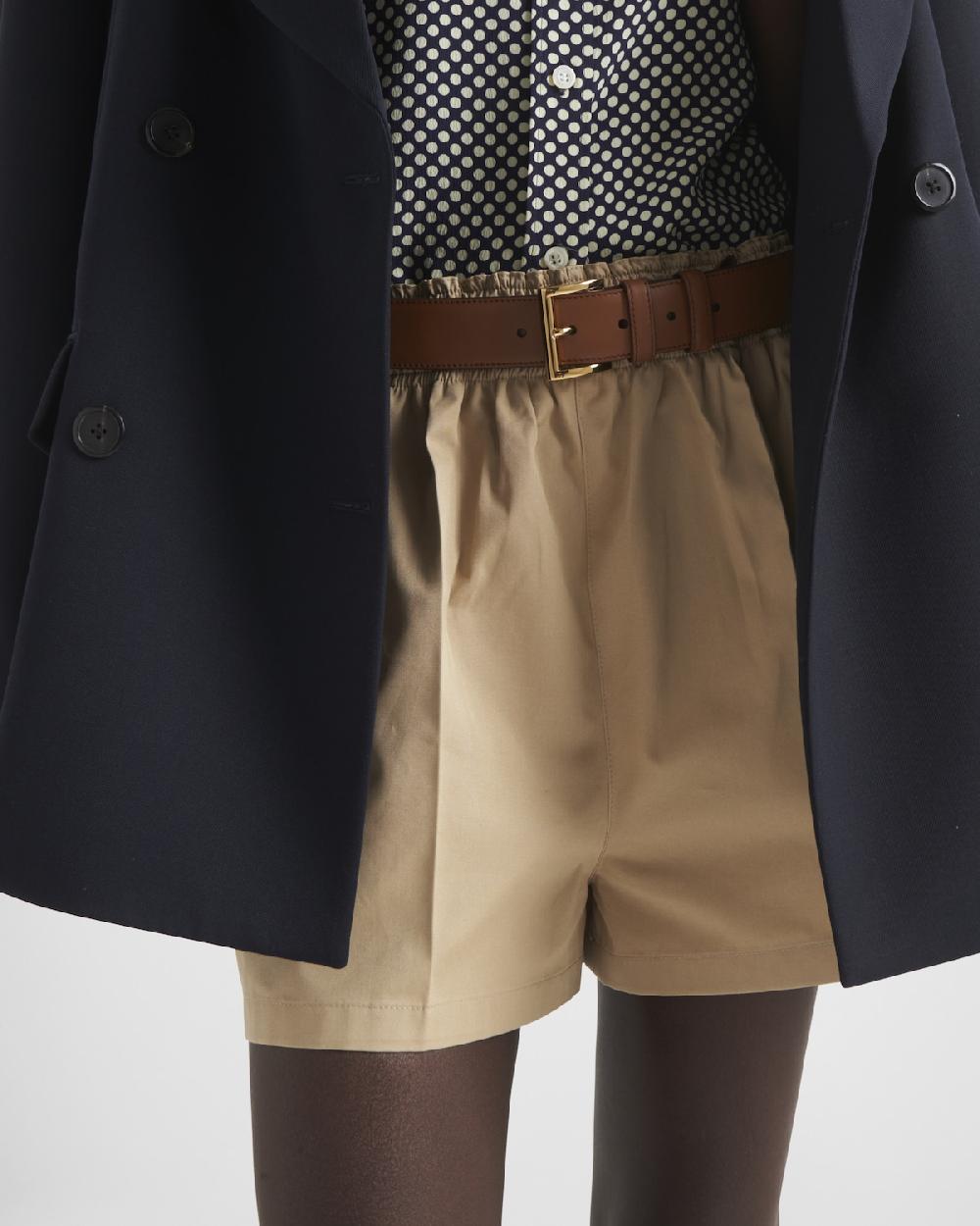 Prada Bermudas De Popelín