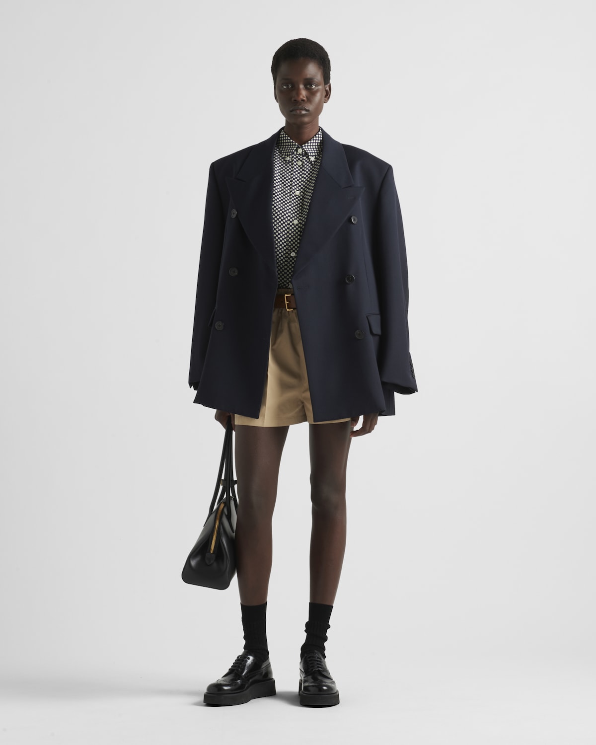 Prada Bermudas de popelín