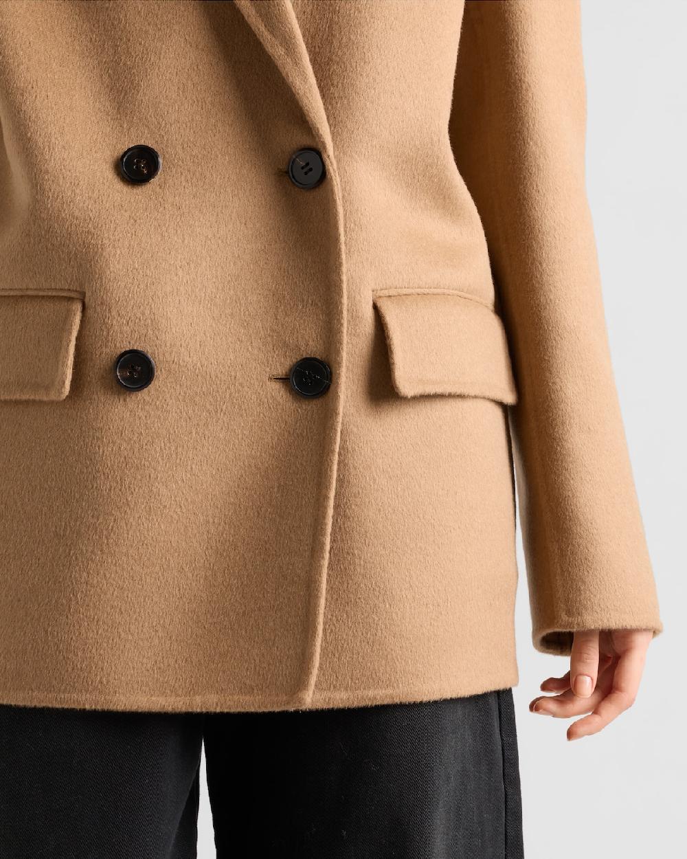 Prada Blazer De Botonadura Doble De Cashgora