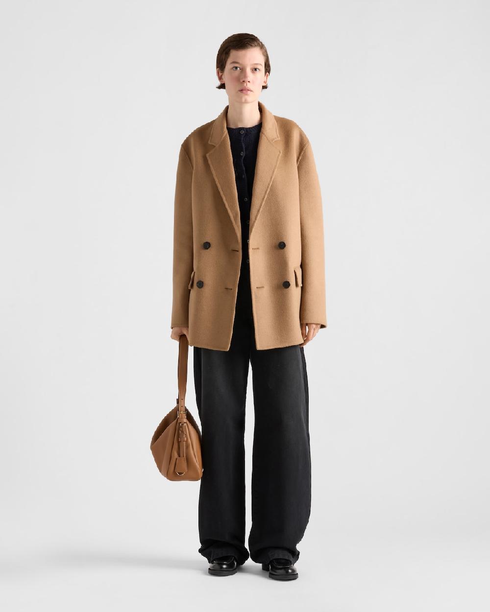 Prada Blazer De Botonadura Doble De Cashgora