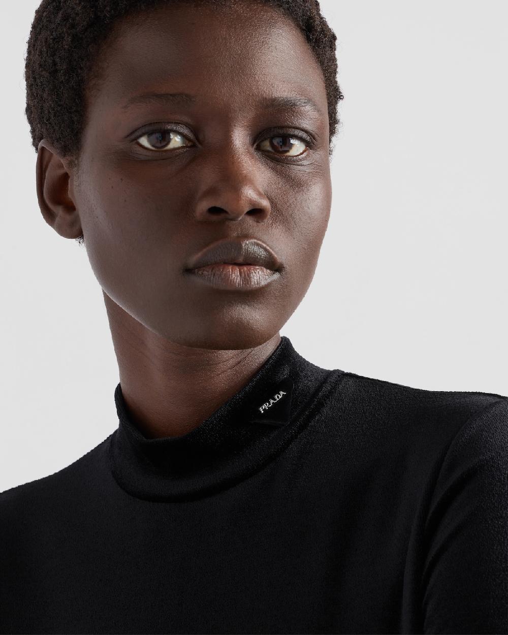 Prada Bodi De Punto De Terciopelo