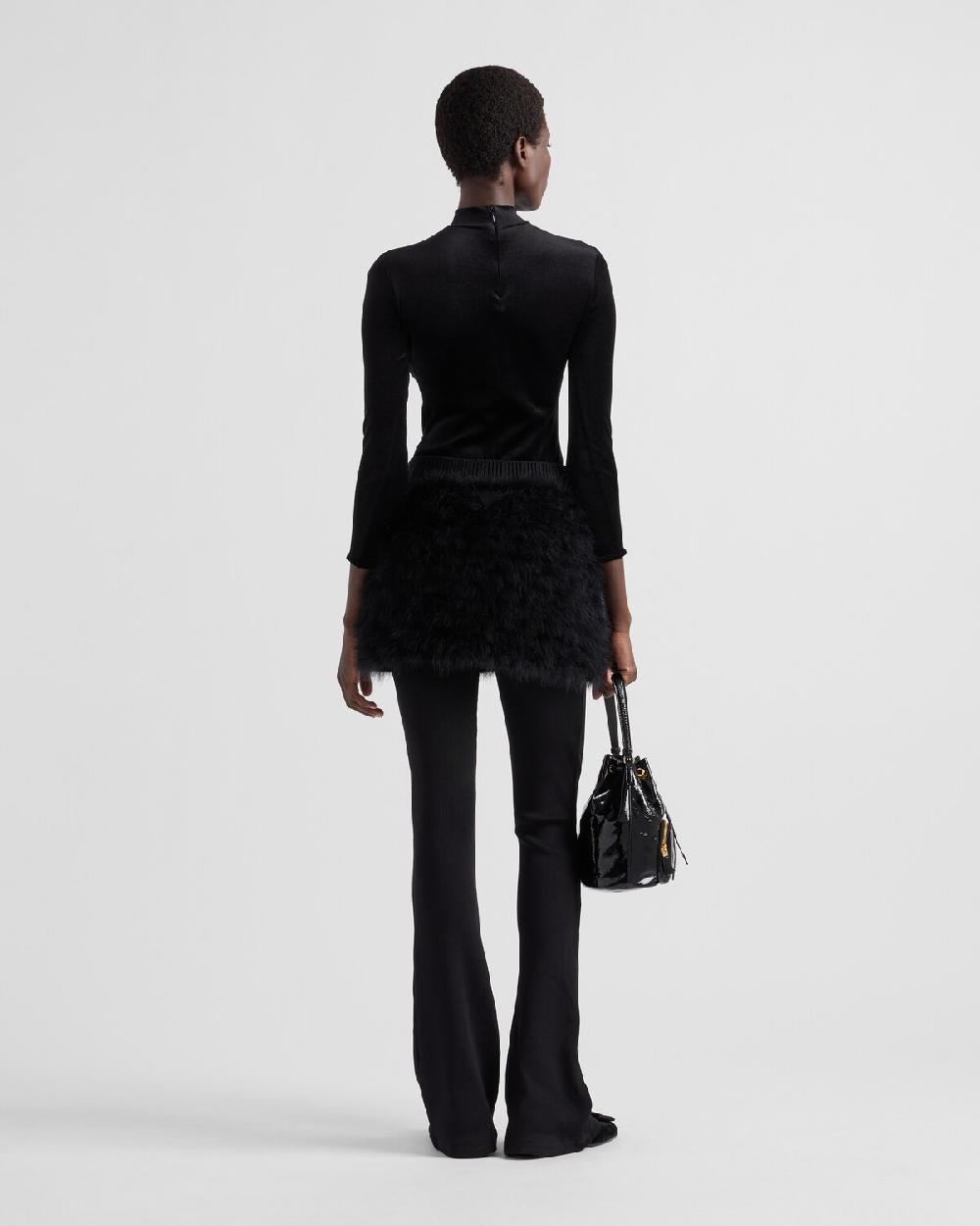 Prada Bodi De Punto De Terciopelo