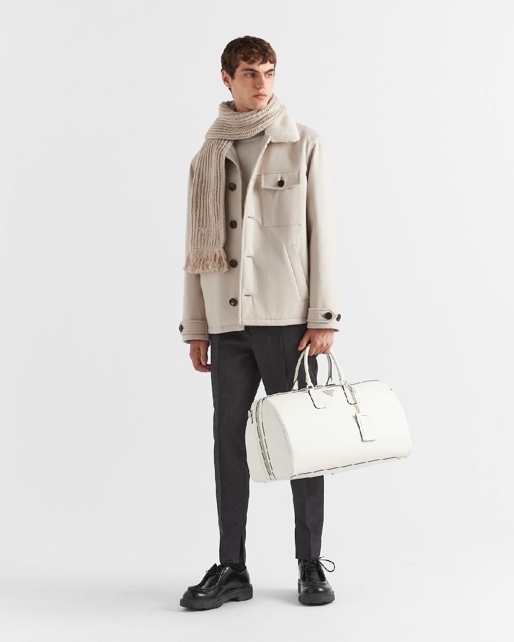 Prada Bolsa de lona en piel Saffiano