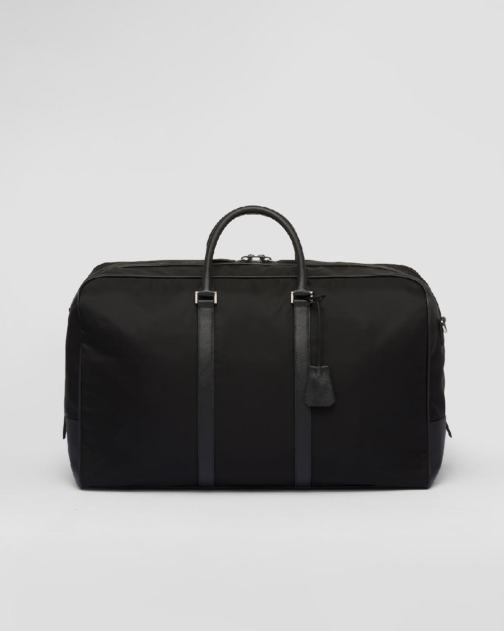 Prada Bolsa De Lona En Piel Saffiano Y Re-Nylon