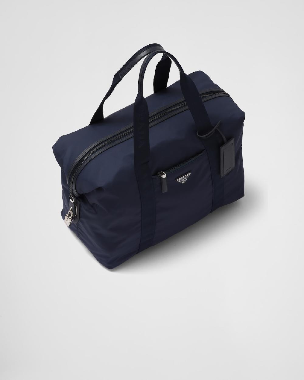 Prada Bolsa De Lona En Piel Saffiano Y Re-Nylon