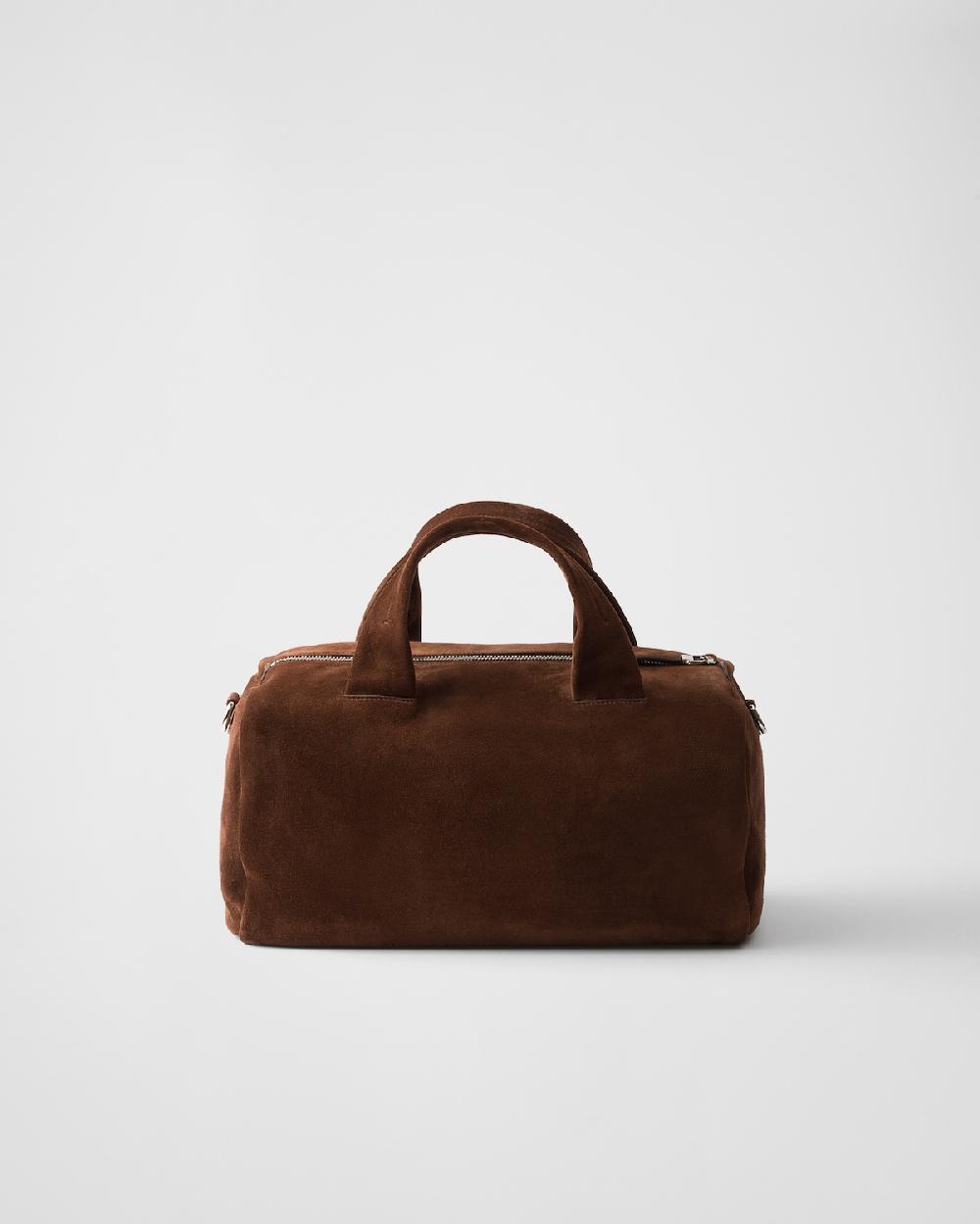 Prada Bolsa De Viaje De Ante