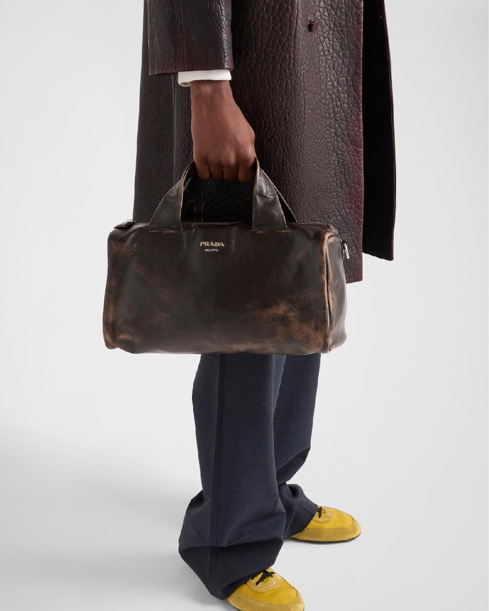 Prada Bolsa de viaje de napa