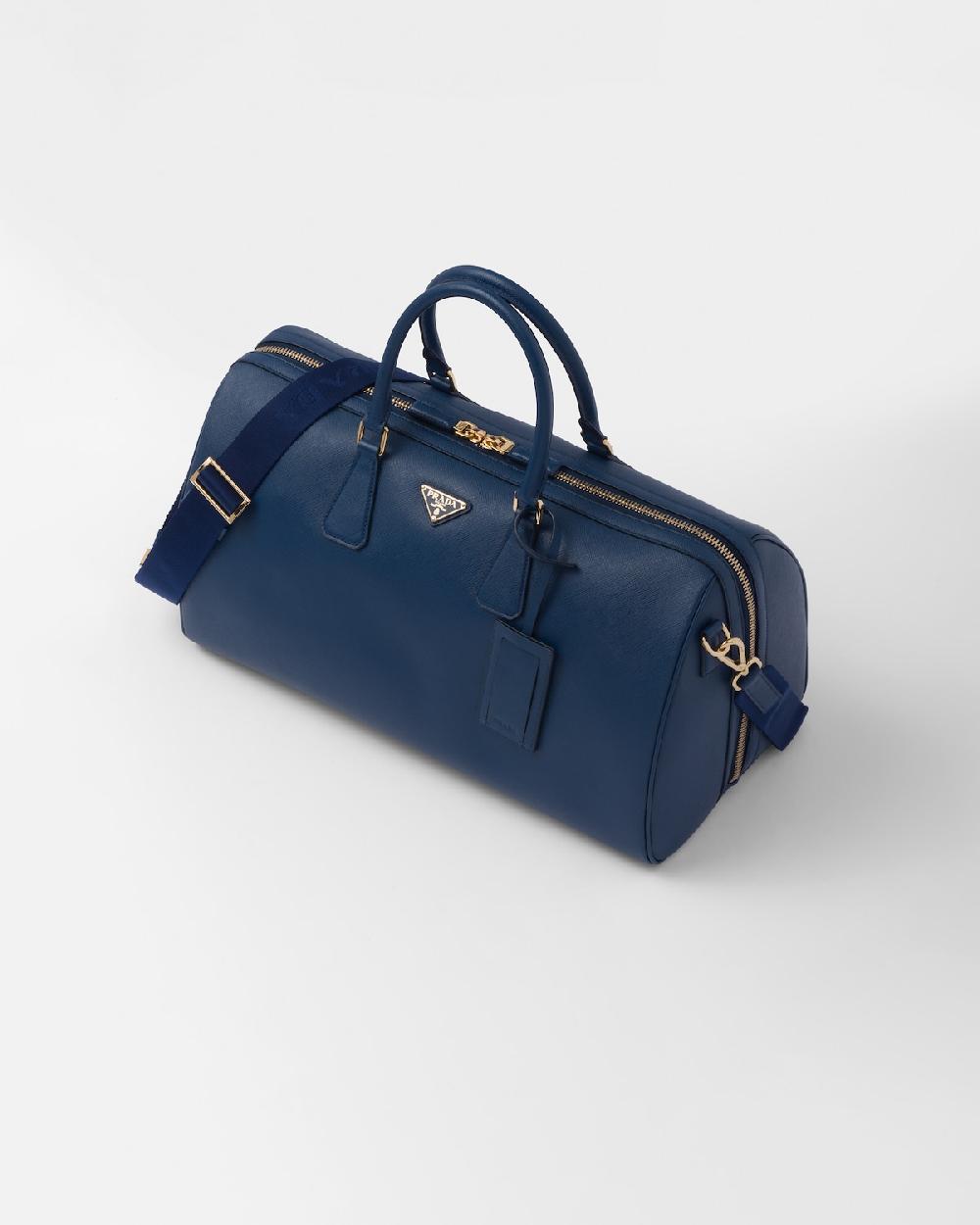 Prada Bolsa De Viaje De Piel Saffiano