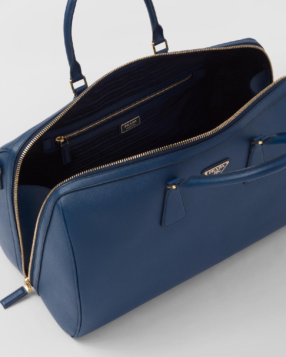 Prada Bolsa De Viaje De Piel Saffiano