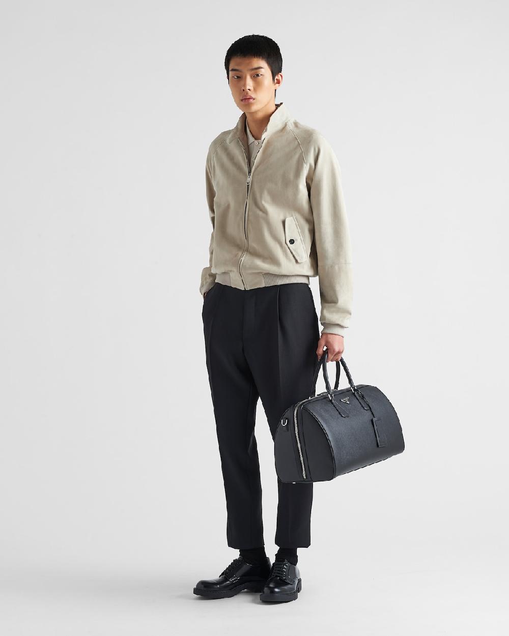 Prada Bolsa de viaje de piel Saffiano