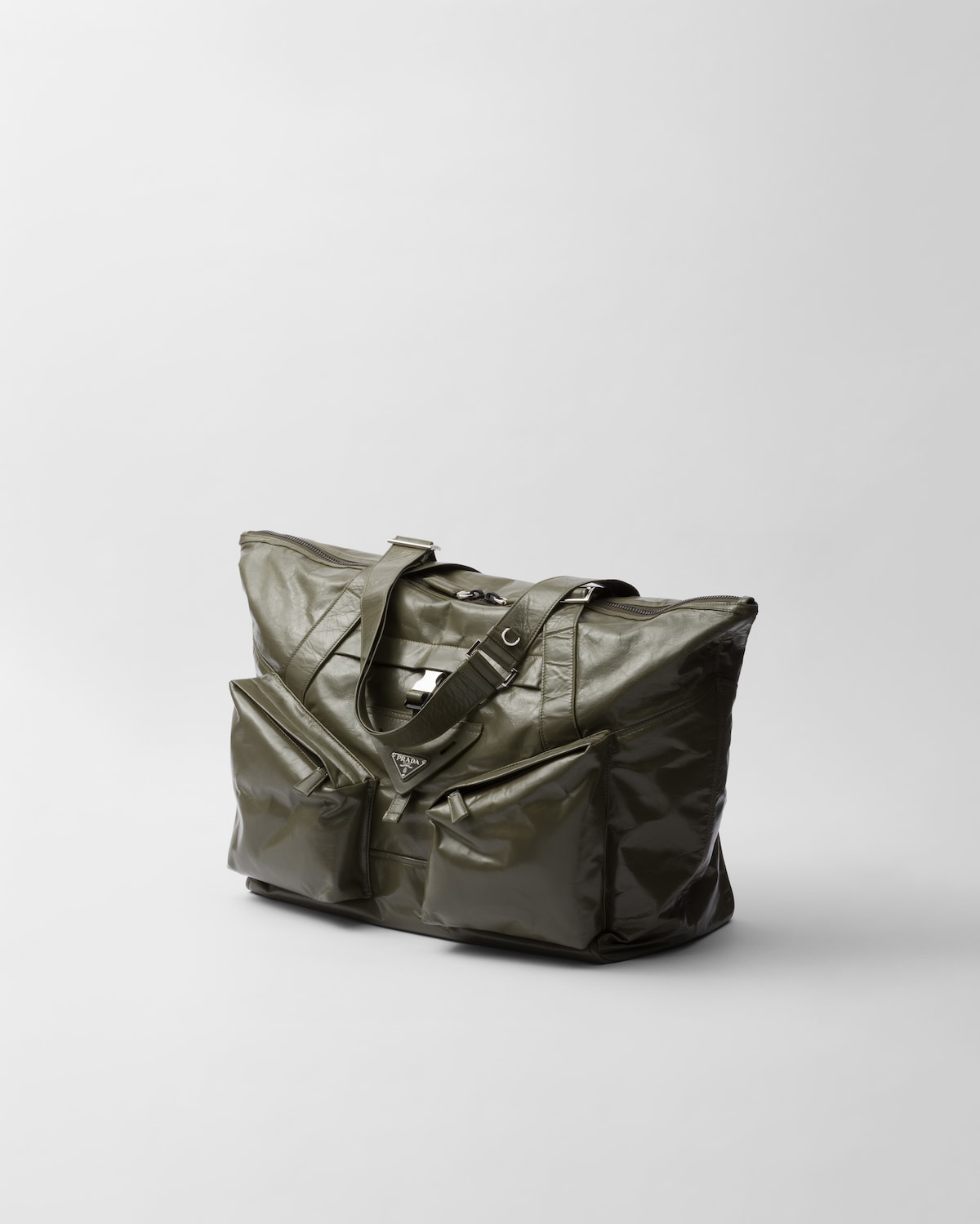 Prada Bolsa De Viaje En Piel