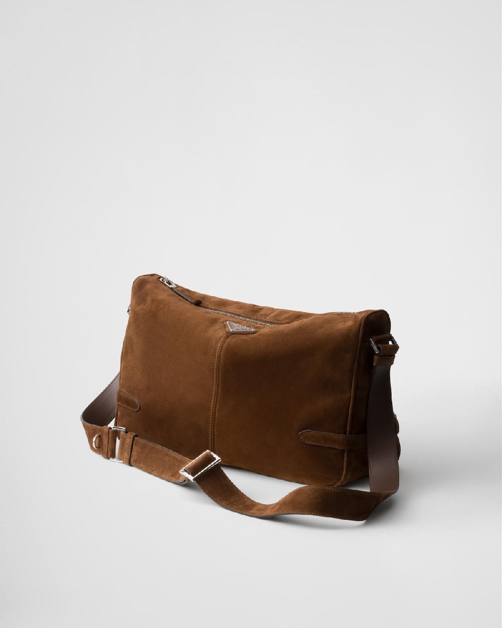 Prada Bolso Bandolera De Ante