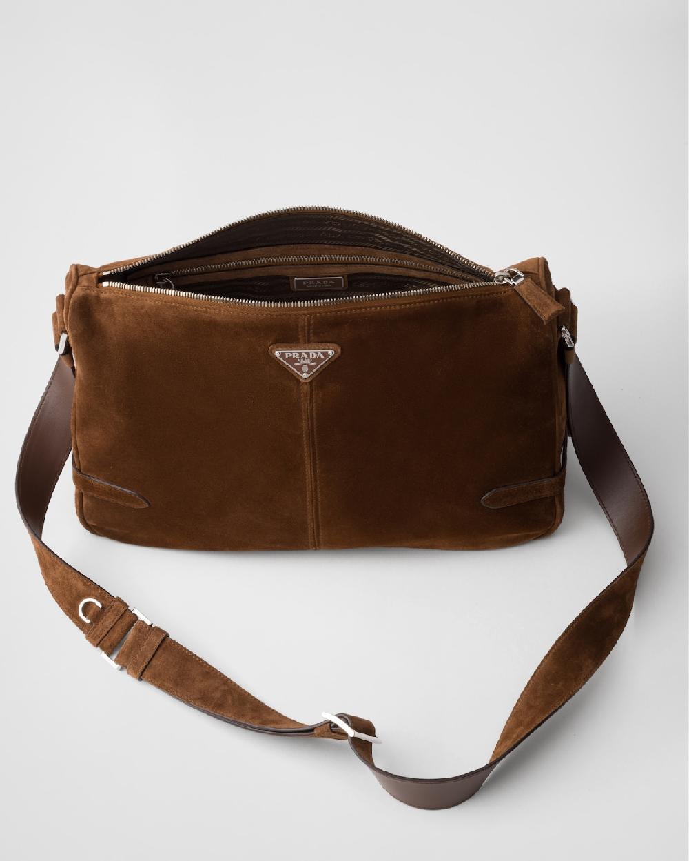 Prada Bolso Bandolera De Ante