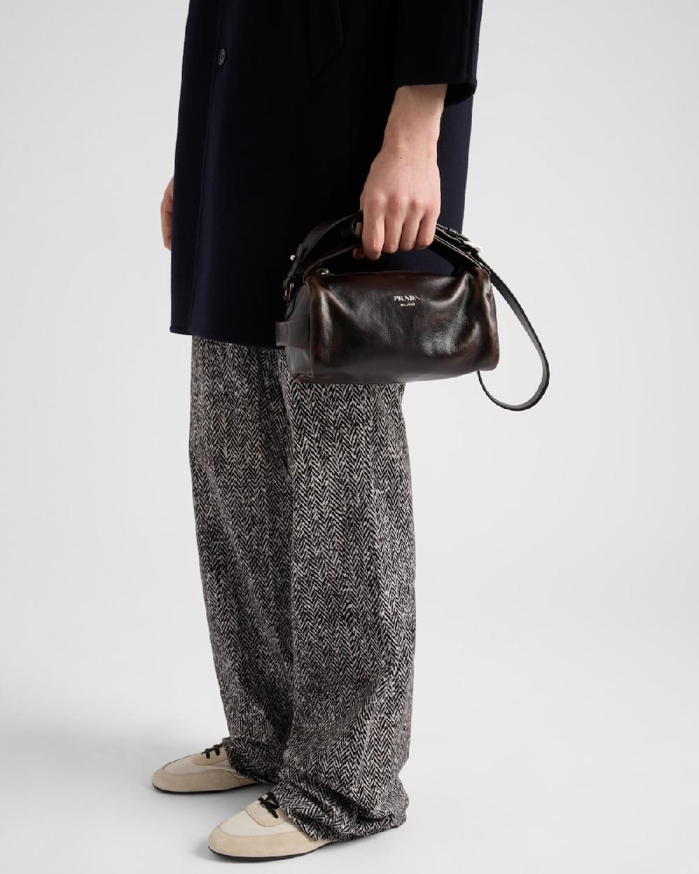 Prada Bolso bandolera de napa