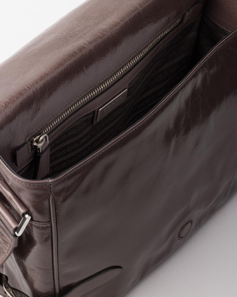 Prada Bolso Bandolera De Piel