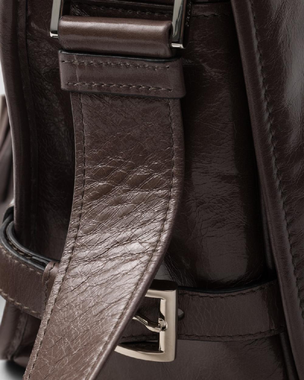 Prada Bolso Bandolera De Piel