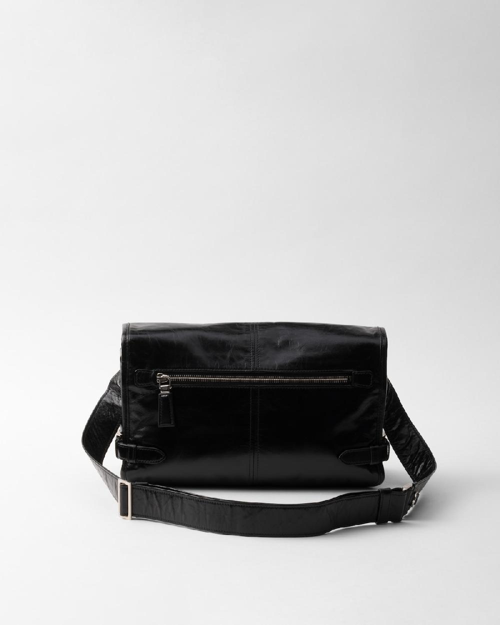 Prada Bolso Bandolera De Piel