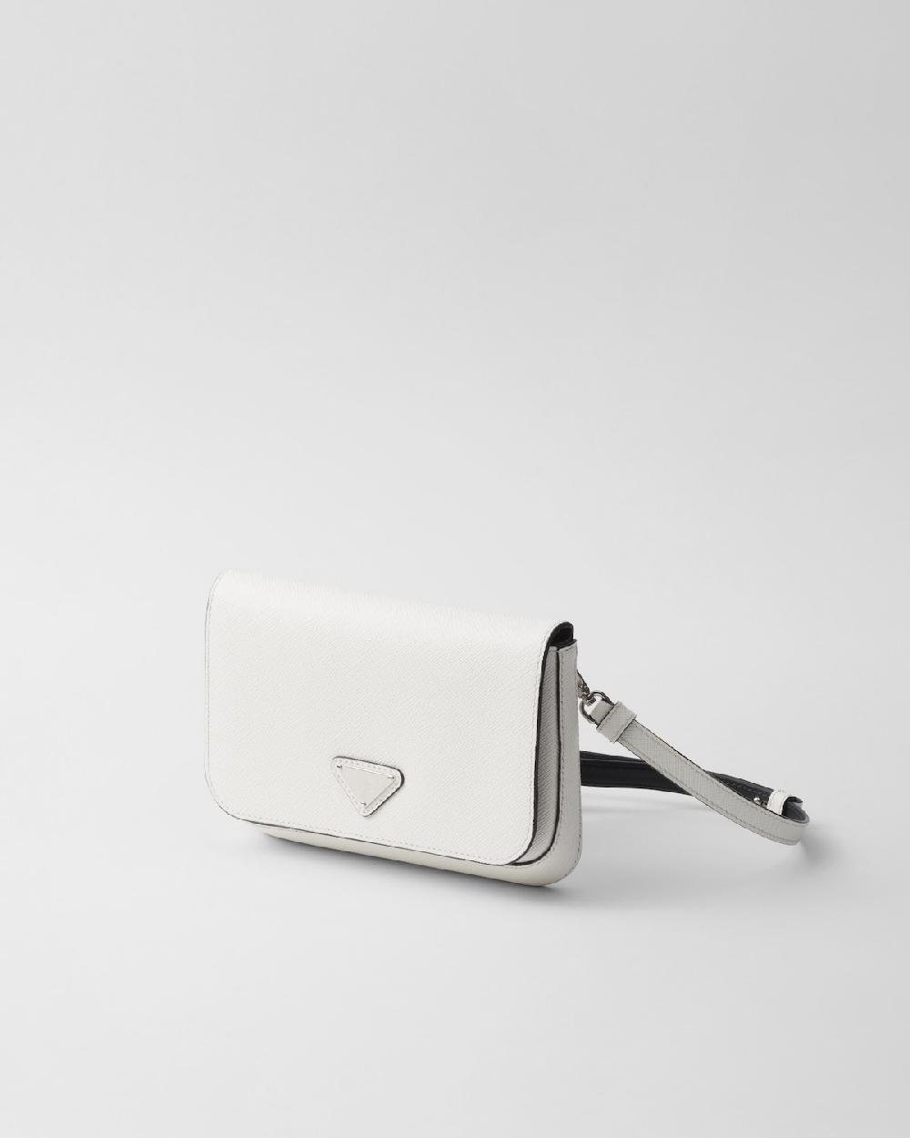 Prada Bolso Bandolera De Piel Saffiano