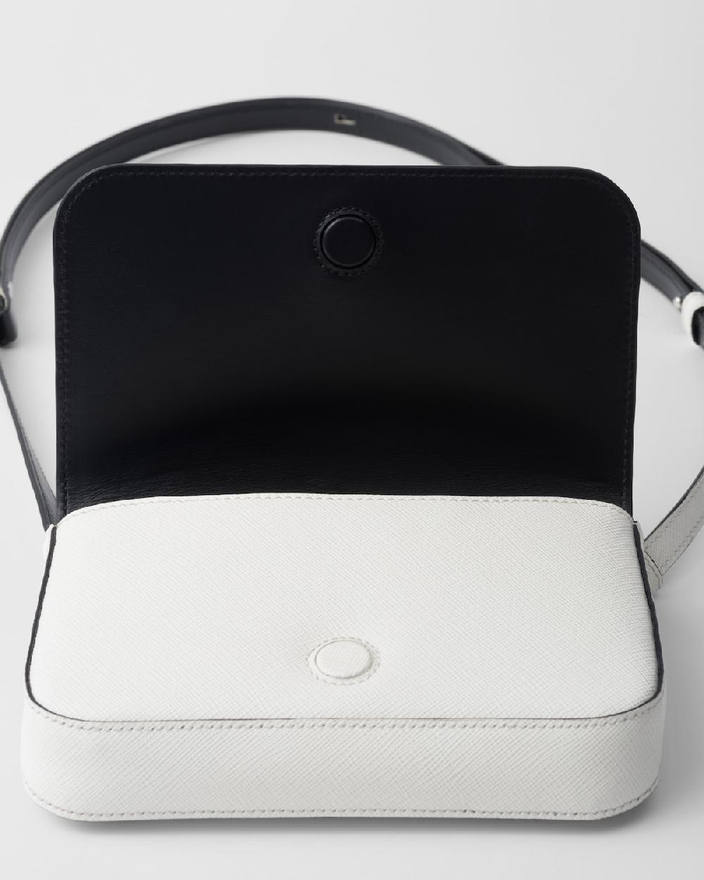 Prada Bolso Bandolera De Piel Saffiano