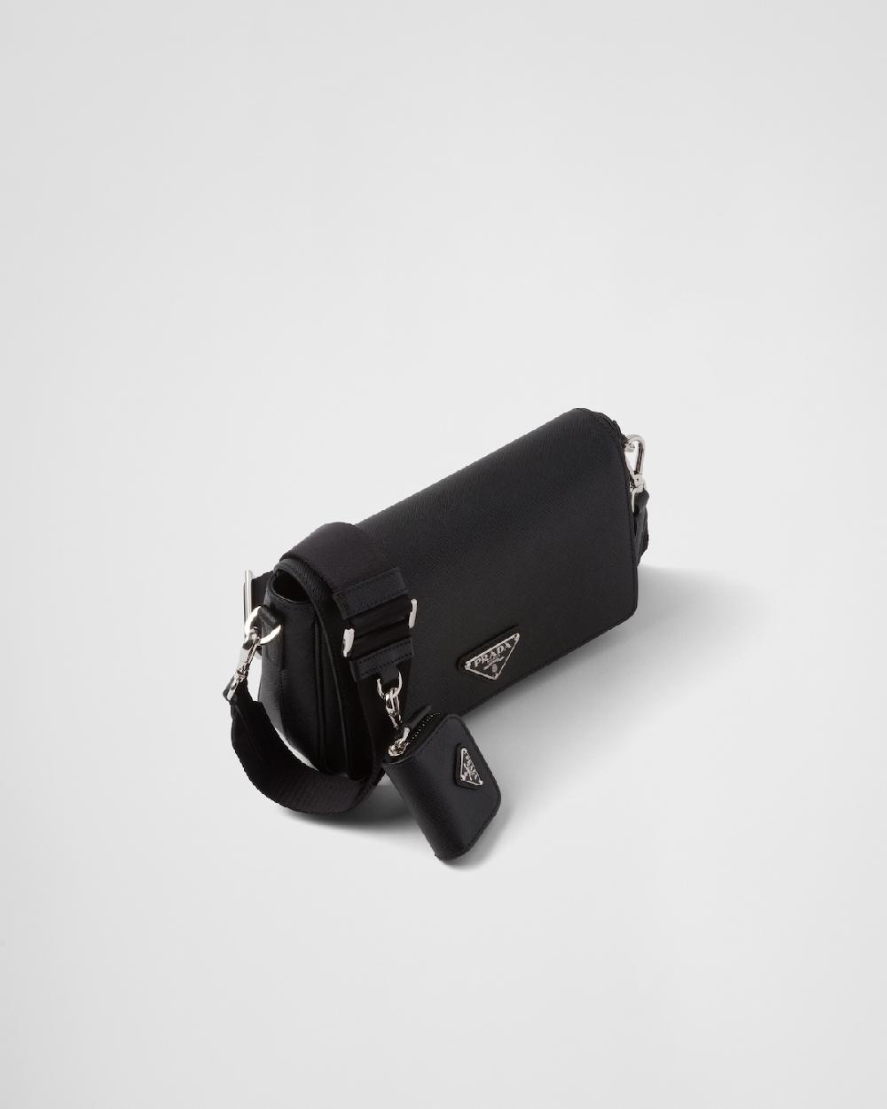 Prada Bolso bandolera de piel Saffiano