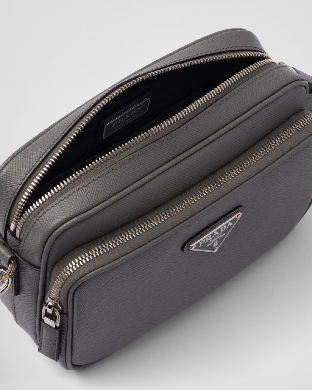 Prada Bolso Bandolera De Piel Saffiano