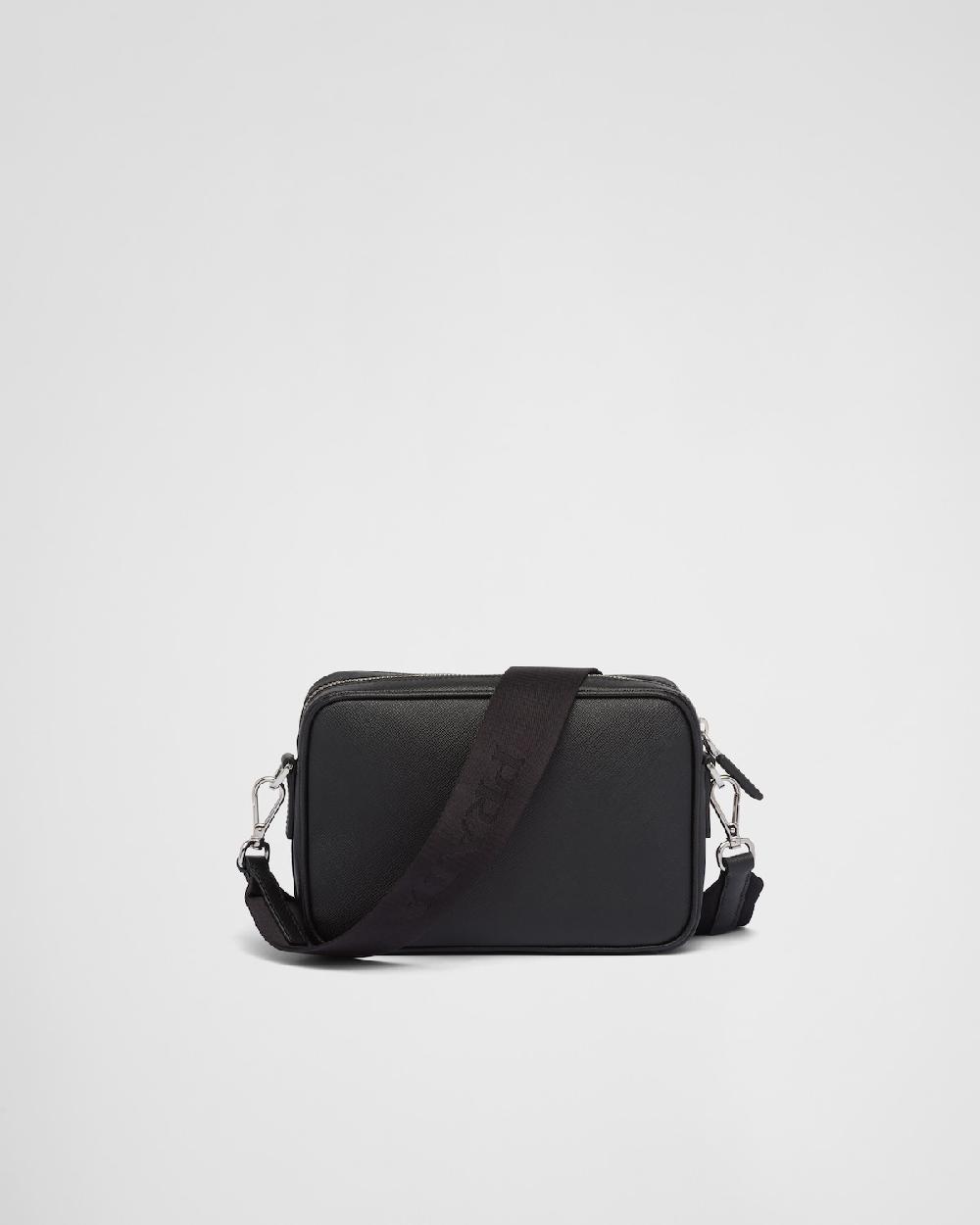 Prada Bolso Bandolera De Piel Saffiano