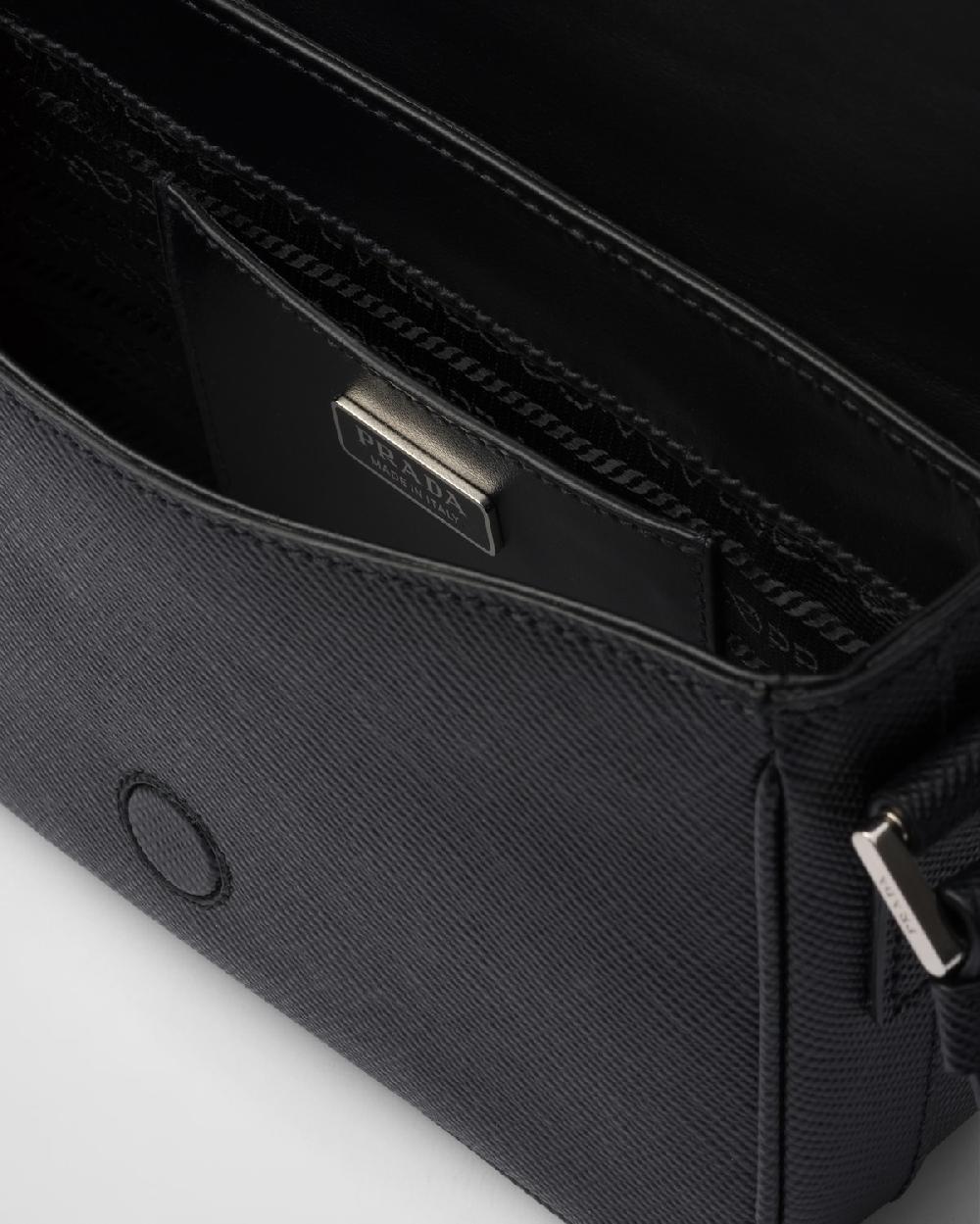 Prada Bolso Bandolera De Piel Saffiano