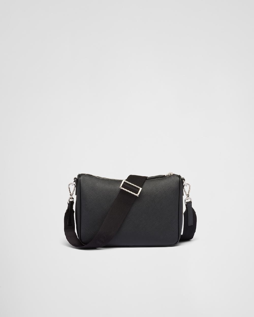 Prada Bolso Bandolera De Piel Saffiano