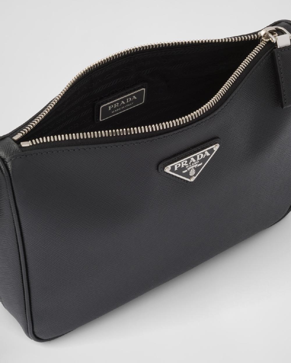 Prada Bolso Bandolera De Piel Saffiano