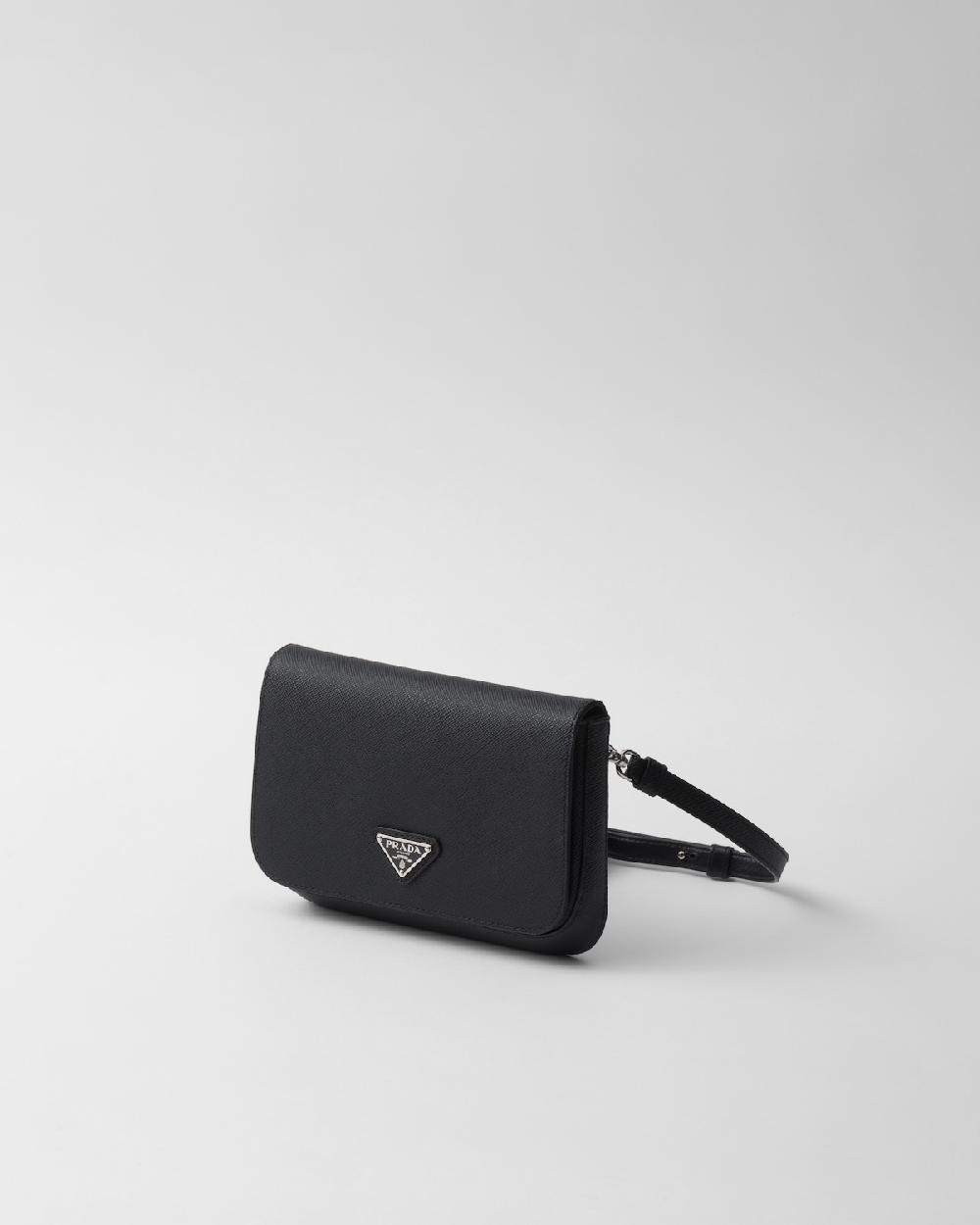 Prada Bolso Bandolera De Piel Saffiano