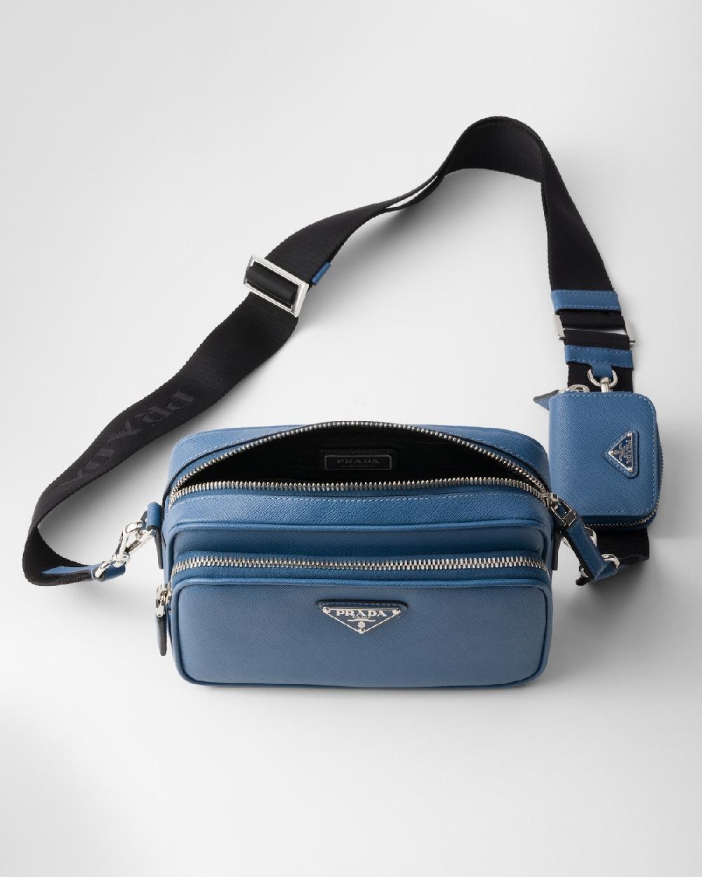 Prada Bolso Bandolera De Piel Saffiano