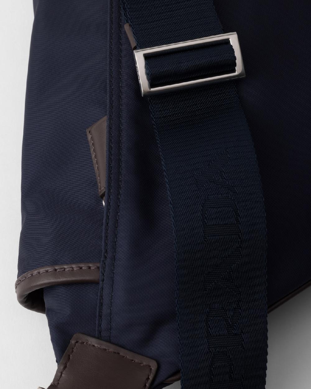 Prada Bolso Bandolera De Re-Nylon Y Piel