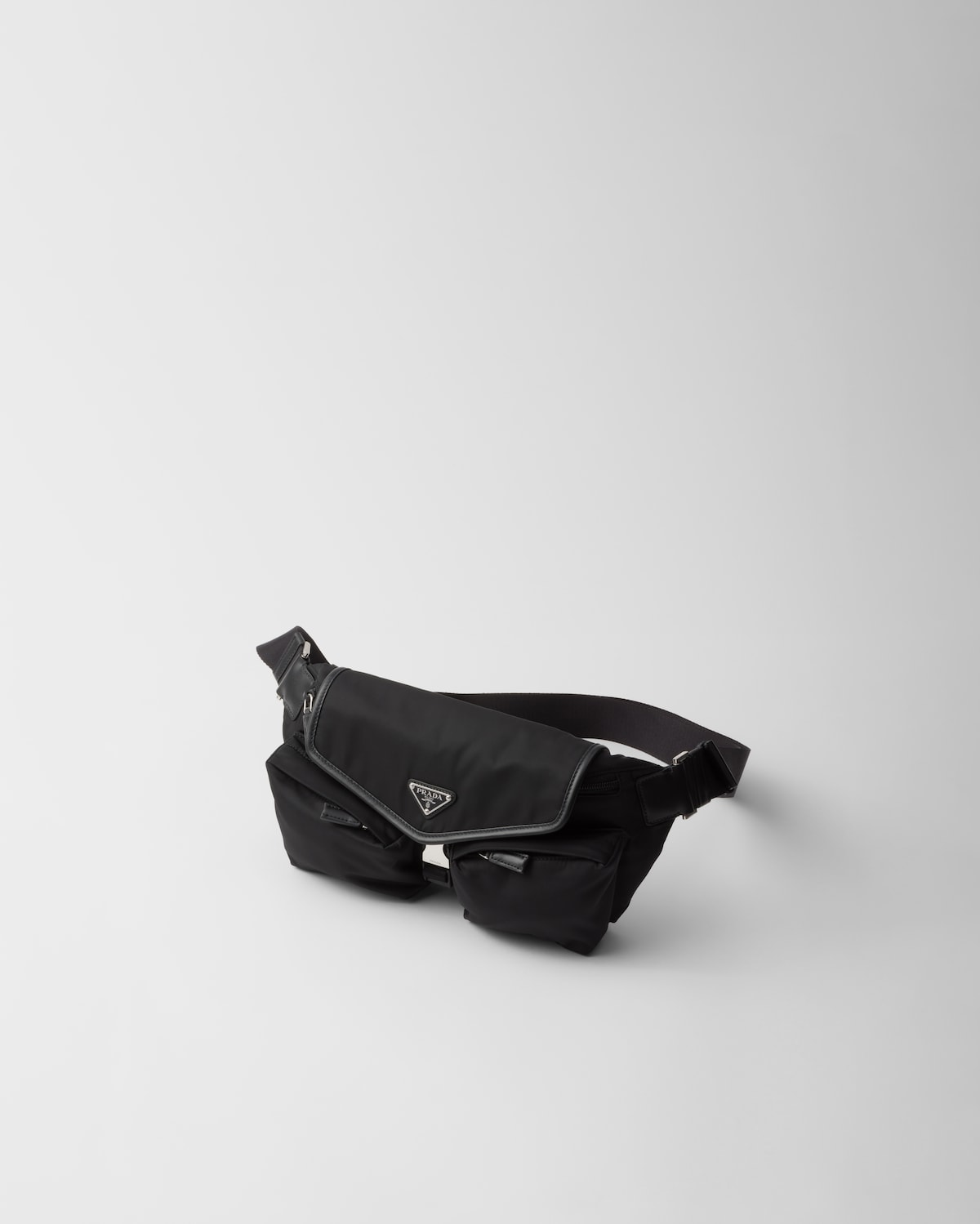 Prada Bolso Bandolera De Re-Nylon Y Piel