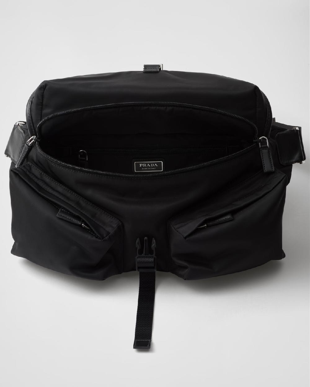 Prada Bolso Bandolera De Re-Nylon Y Piel