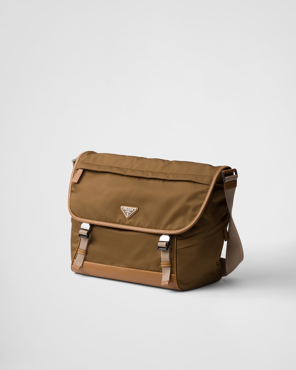 Prada Bolso Bandolera De Re-Nylon Y Piel