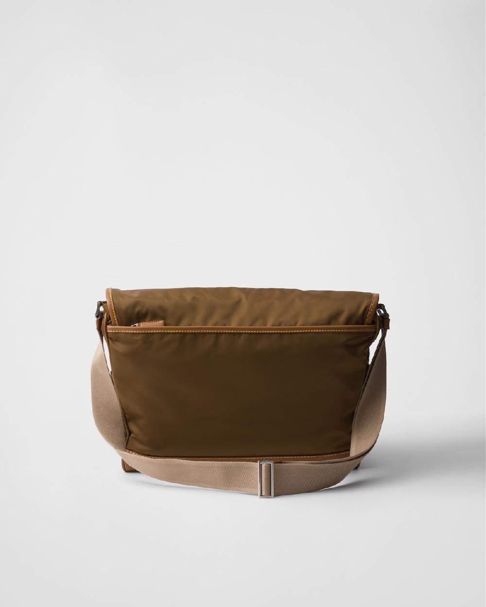 Prada Bolso Bandolera De Re-Nylon Y Piel