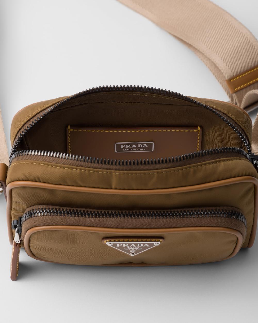 Prada Bolso Bandolera De Re-Nylon Y Piel