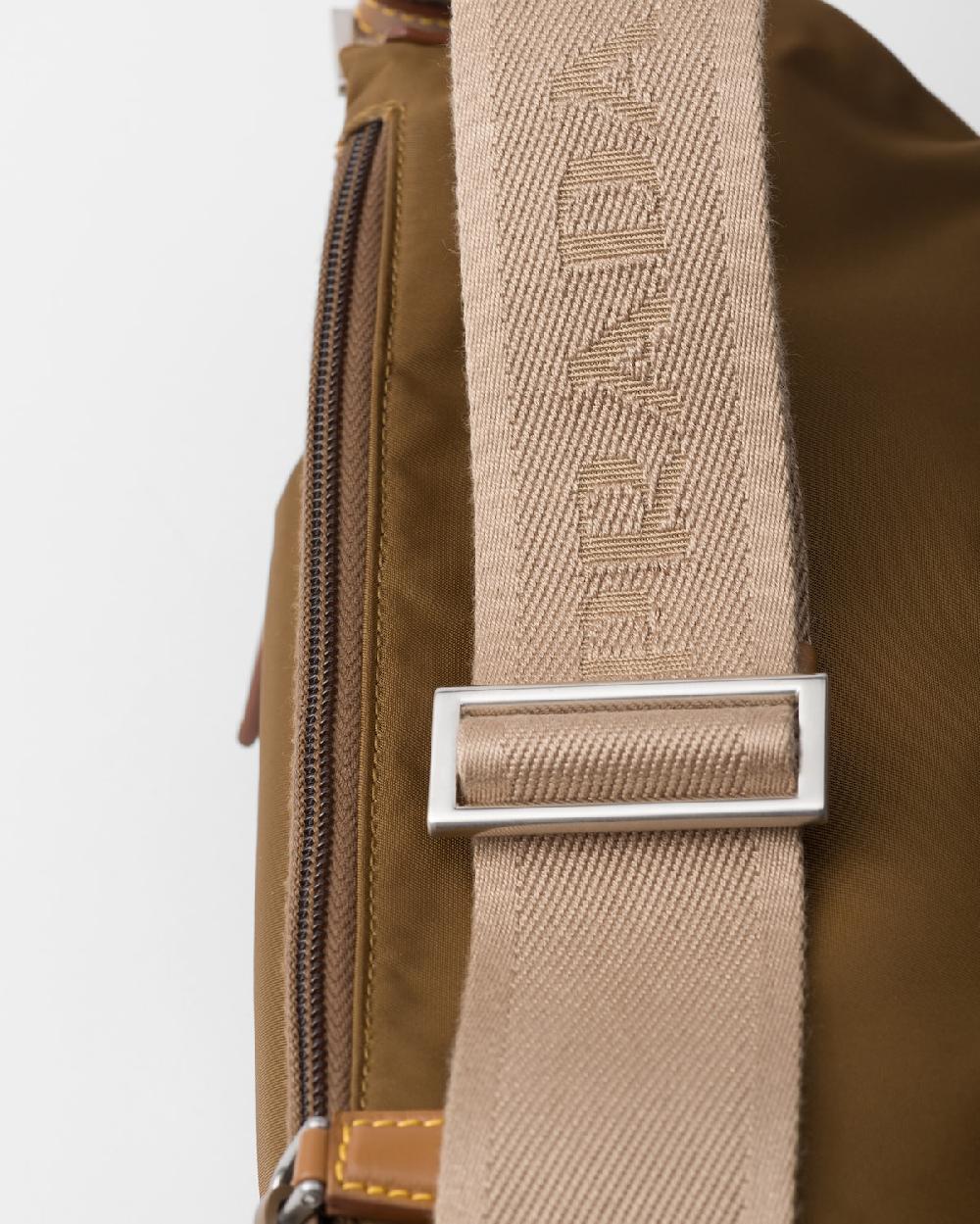 Prada Bolso Bandolera De Re-Nylon Y Piel