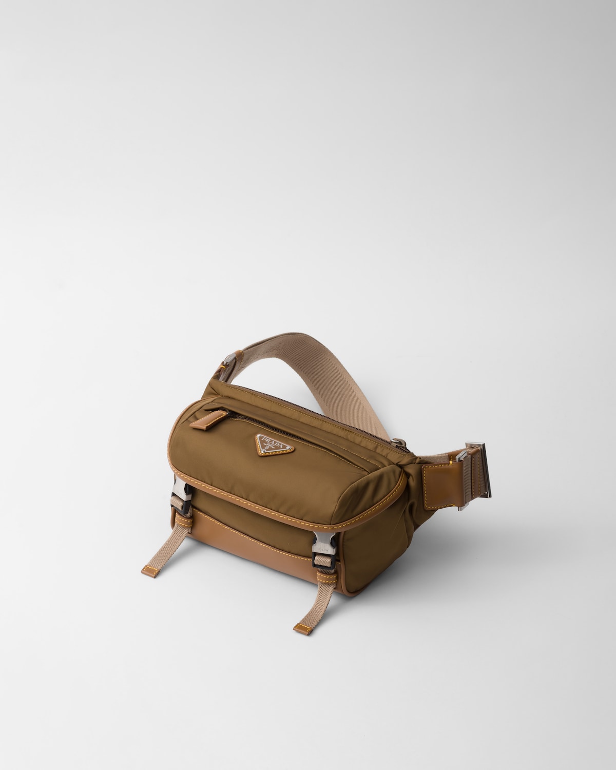 Prada Bolso bandolera de Re-Nylon y piel