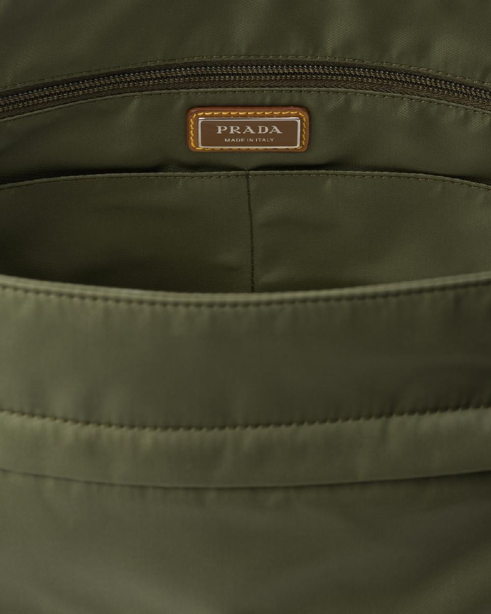 Prada Bolso Bandolera De Re-Nylon Y Piel