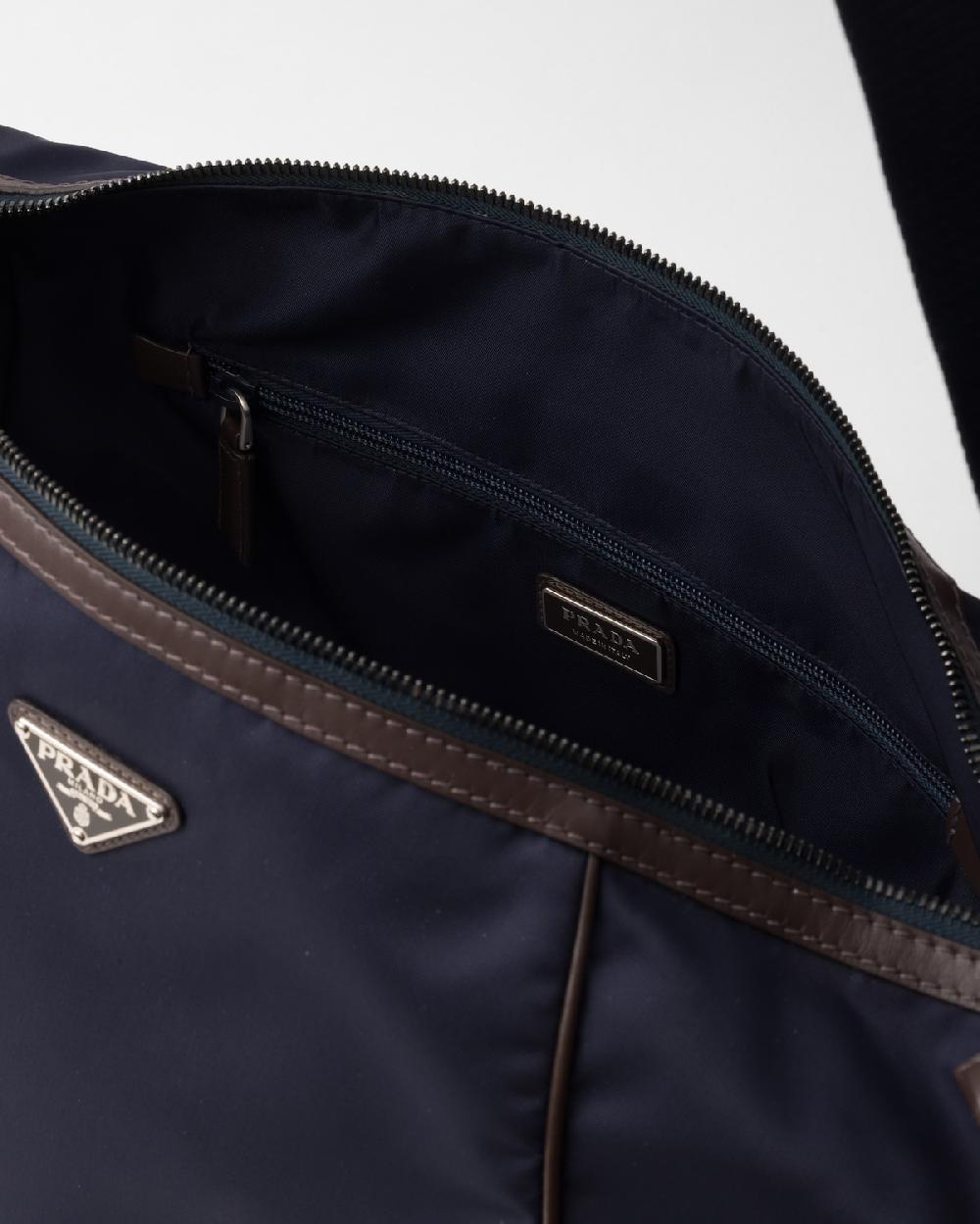 Prada Bolso Bandolera De Re-Nylon Y Piel