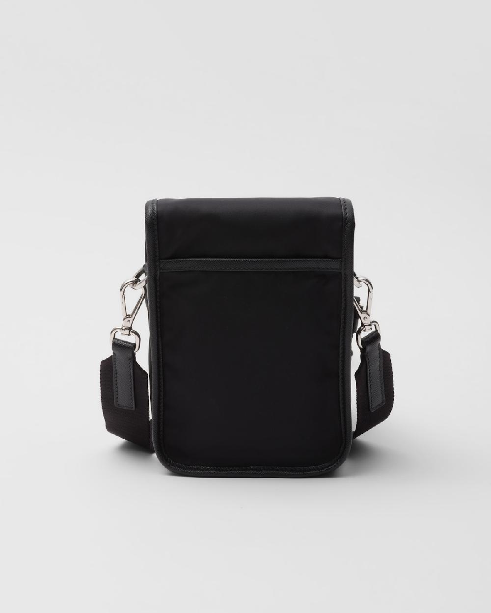 Prada Bolso Bandolera De Re-Nylon Y Piel Saffiano